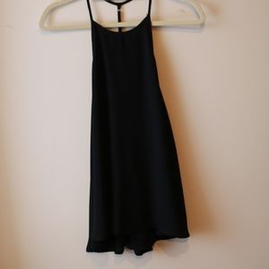 Flowy High Neck Open Back Top